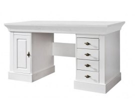 Białe klasyczne biurko Olek