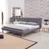 Łóżko tapicerowane w stylu skandynawskim - Borys