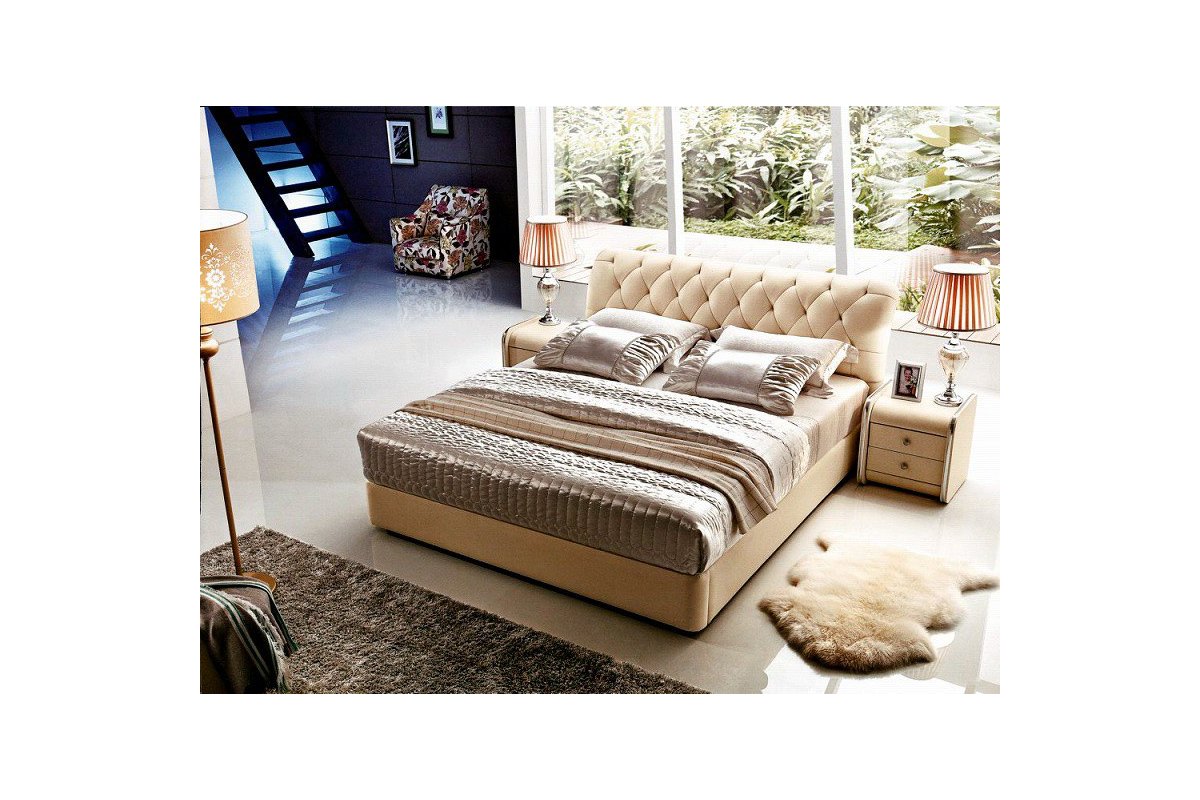 Łóżko w stylu chesterfield - Gabon