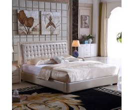 Pikowane łóżko do sypialni - Verona