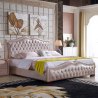 Łóżko tapicerowane pikowane Panama
