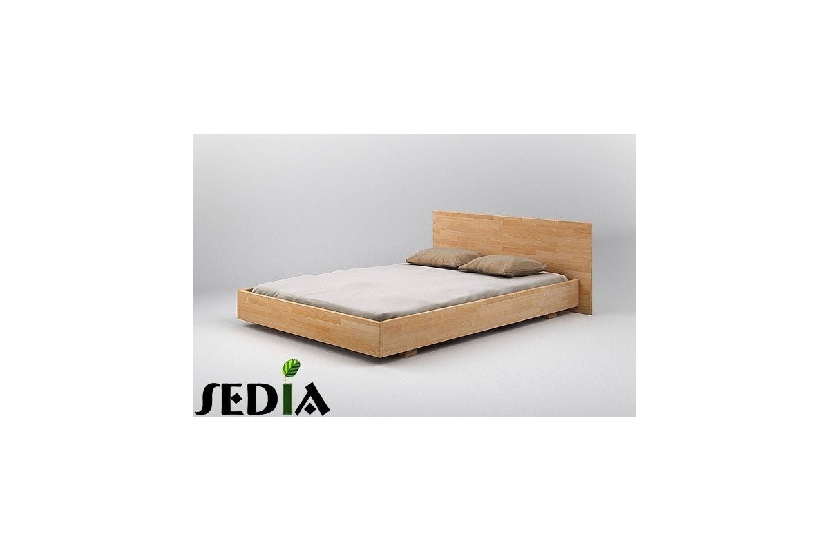 Nowoczesne łóżko z drewna - Beryl