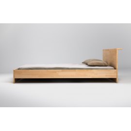 Drewniane łóżko do nowoczesnej sypialni Spinel 