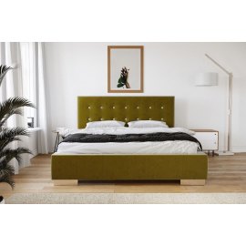 Nowoczesne łóżko tapicerowane z pojemnikiem Salsa