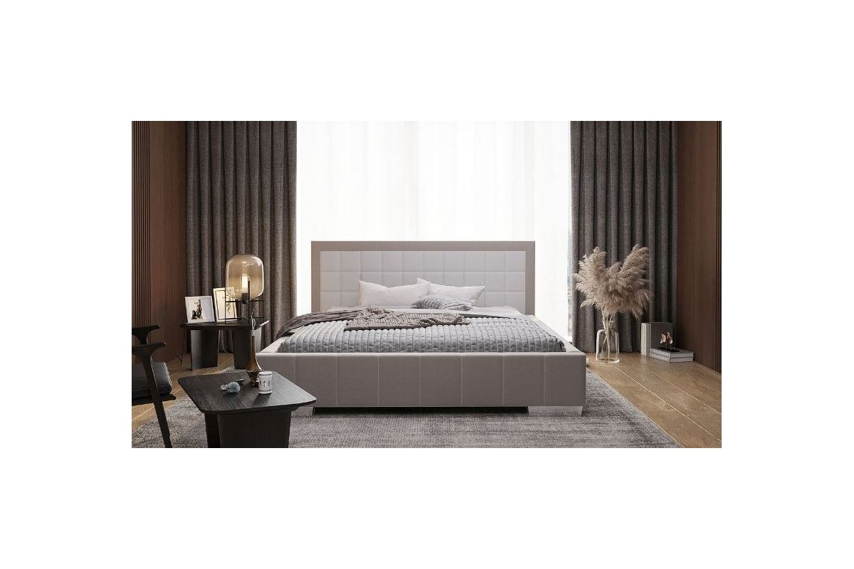 Łóżko tapicerowane dwukolorowe Forte
