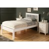Łóżko białe drewniane - Arabis