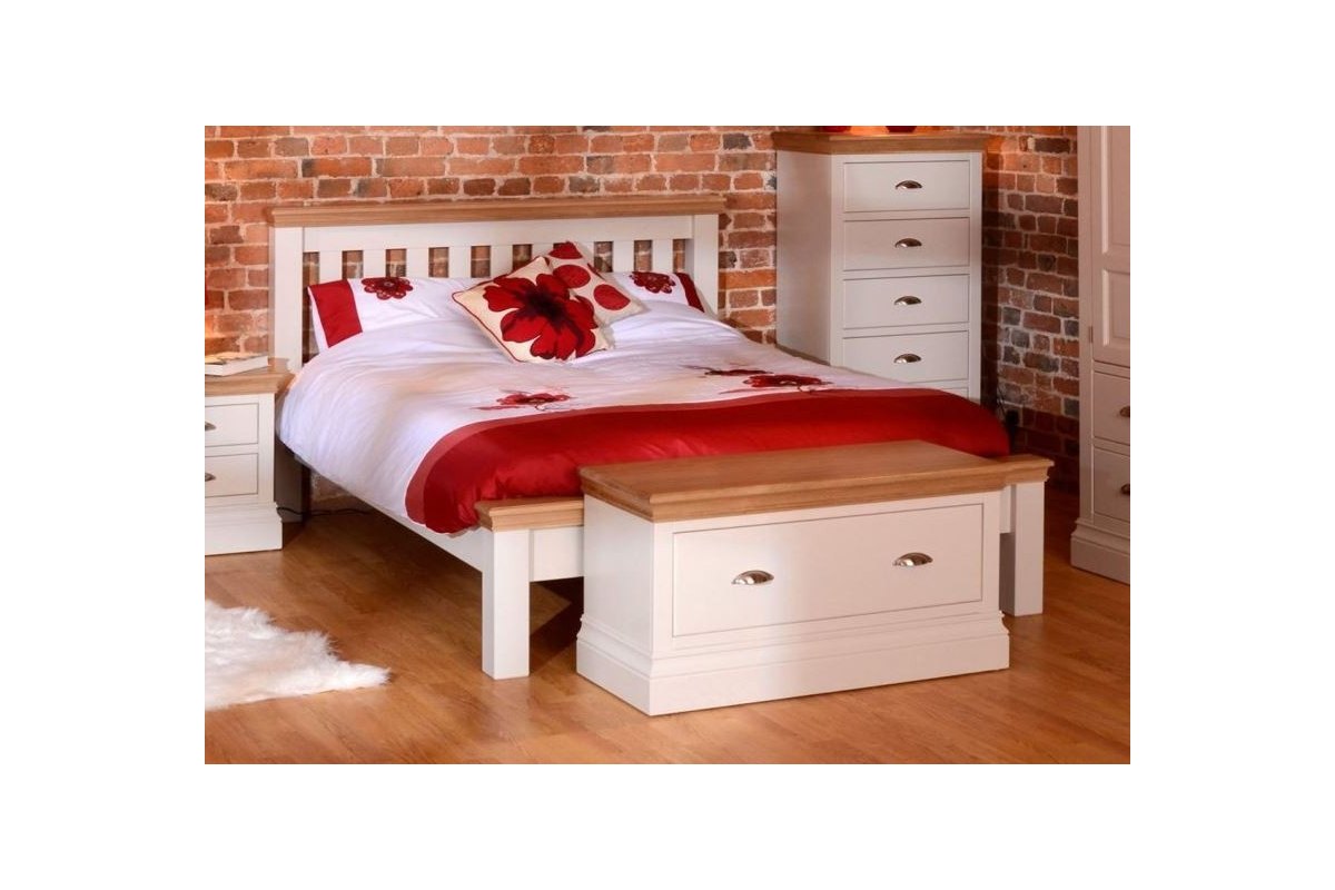Łóżko drewniane białe - Acer