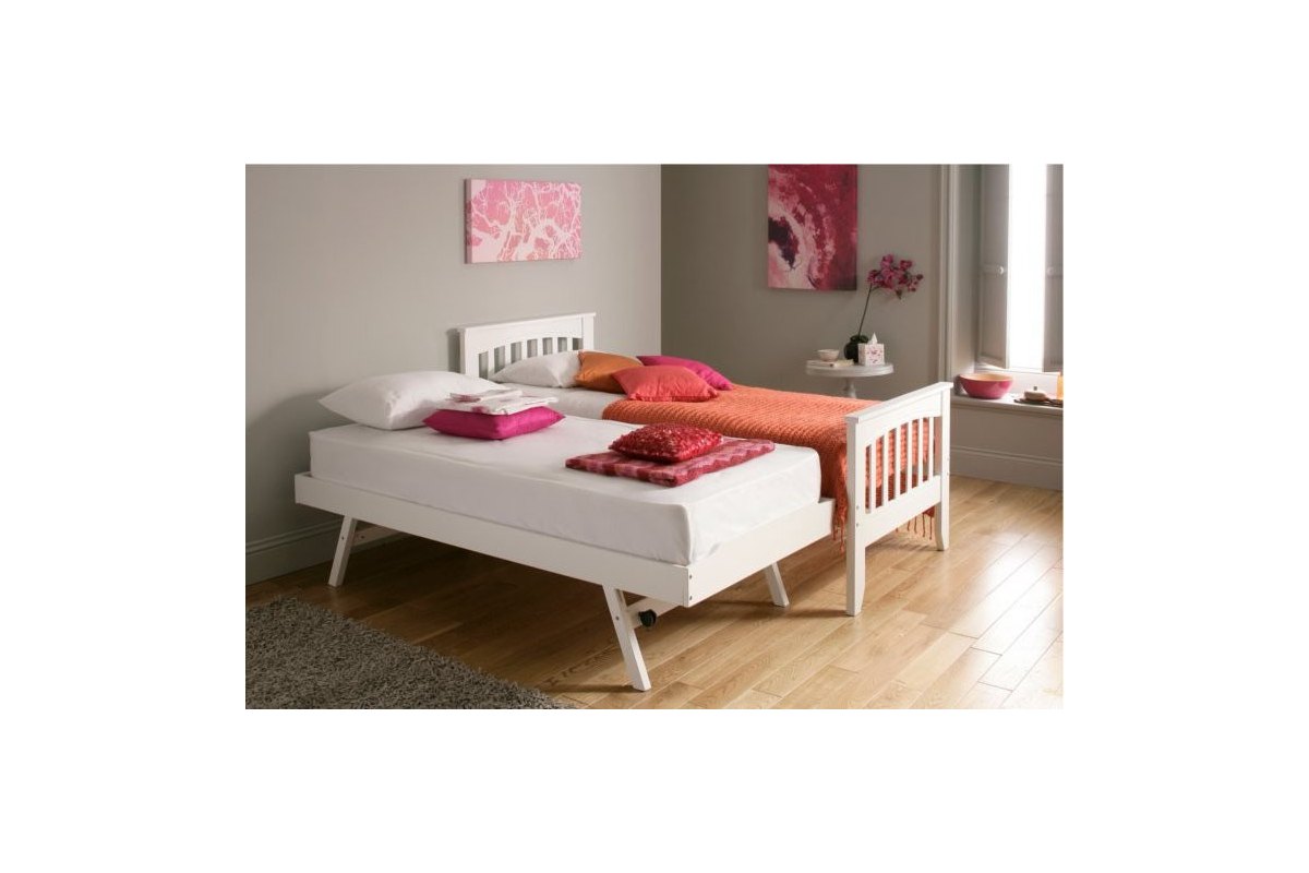 łóżko drewniane z szufladą do spania - Alpina
