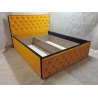 Łóżko tapicerowane z pojemnikiem Seti