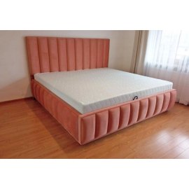 Łóżko tapicerowane z pojemnikiem Ami