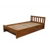 Drewniane łóżko z pojemnikiem na pościel Lulu II