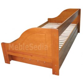 Drewniane łóżko z pojemnikiem 90 x 200 cm Maro 