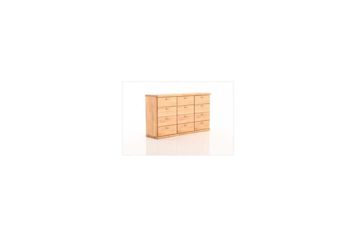 Drewniana komoda z 12 szufladami