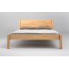 Nowoczesne łóżko drewniane z wysokim oparciem