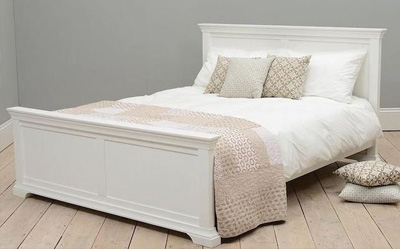 białe łóżko bonita